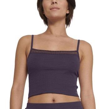 Sloggi GO Ribbed Crop Top Dunkelviol. Baumwolle Small Damen