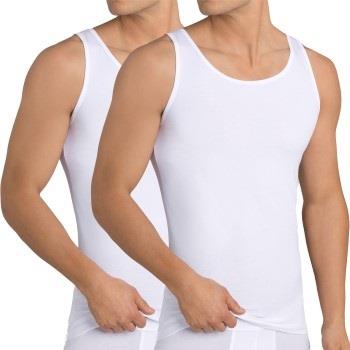 Sloggi 2P Men 24 7 Vest Weiß Baumwolle Small Herren