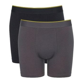 Sloggi 2P Men Ever Airy Short CP2 Schwarz/Grau Baumwolle Small Herren