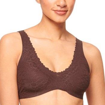 Sloggi BH ZERO Feel Lace 2.0 Bralette Braun Small Damen