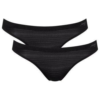 Sloggi 2P ZERO Motion Mini Brief Schwarz Polyester Small Damen