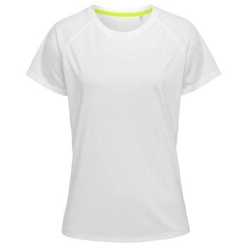 Stedman Active 140 Raglan For Women Weiß Polyester Small Damen