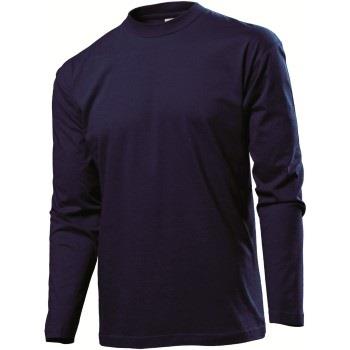 Stedman Classic Long Sleeve Men Dunkelblau Baumwolle Small Herren