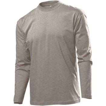 Stedman Classic Long Sleeve Men Dunkelgrau Baumwolle Small Herren