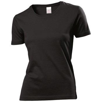 Stedman Classic Women T-shirt Schwarz Baumwolle Small Damen