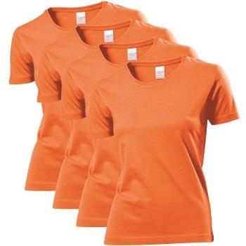 Stedman 4P Classic Women T-shirt Orange Baumwolle Small Damen