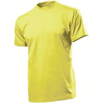 Stedman Comfort Men T-shirt Gelb Baumwolle Small Herren