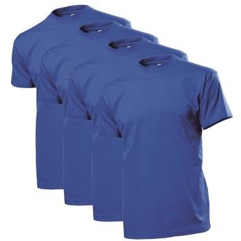 Stedman 4P Comfort Men T-shirt Royalblau Baumwolle Small Herren