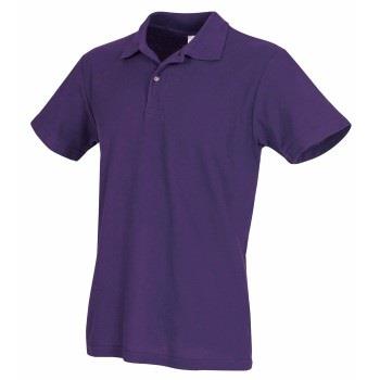 Stedman Polo Men Lila Baumwolle Small Herren