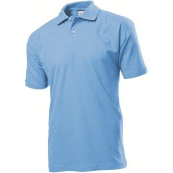 Stedman Polo Men Hellblau Baumwolle Small Herren