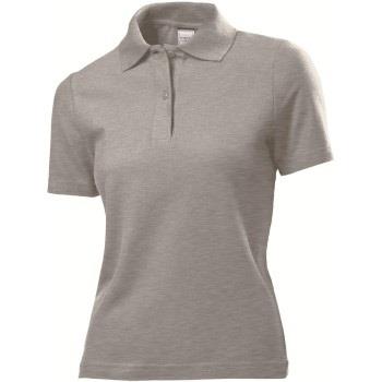 Stedman Polo Women Graumelliert Baumwolle Small Damen