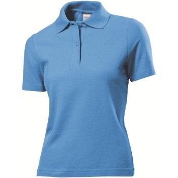 Stedman Polo Women Hellblau Baumwolle Small Damen