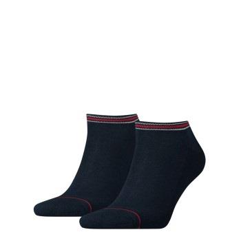 Tommy Hilfiger 2P Men Iconic Sports Sneaker Sock Blau Baumwolle Gr 39/...