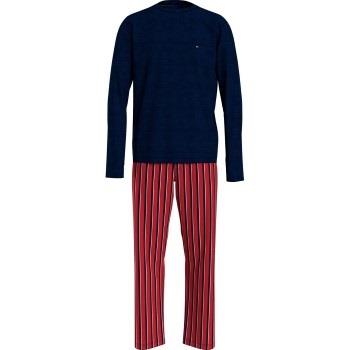 Tommy Hilfiger Original Organic Cotton Pyjama Blau/Rot Ökologische Bau...