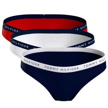 Tommy Hilfiger 3P Recycled Essentials Bikini Rot/Blau Small Damen