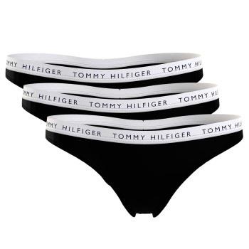 Tommy Hilfiger 3P Recycled Essentials Thong Schwarz Small Damen