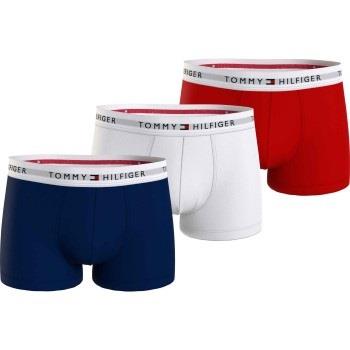 Tommy Hilfiger 3P Signature Essential Cotton Trunk Rot/Blau Baumwolle ...