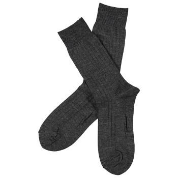 Topeco Men Wool Rib Socks Dunkelgrau Gr 41/45 Herren