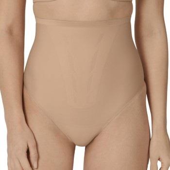 Triumph Shape Smart Highwaist Thong Beige Small Damen