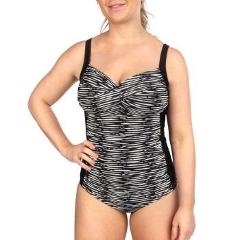 Trofe Graphic Bali Swimsuit Schwarz/Weiß B 36 Damen