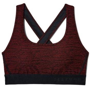 Under Armour BH Crossback Jacquard Sports Bra Rot Muster Polyester Sma...