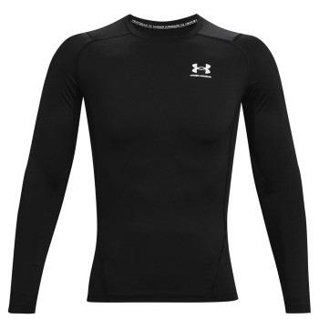 Under Armour 3P HeatGear LS Compression Shirt Schwarz Large Herren