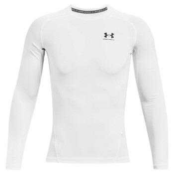 Under Armour HeatGear LS Compression Shirt Weiß Large Herren