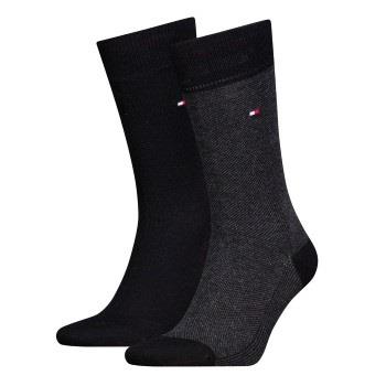 Tommy Hilfiger 2P Men Birdeye Sock Schwarz Gr 39/42 Herren