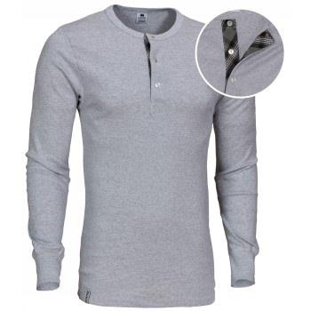 Dovre Organic Cotton Grand Dad Rib Shirt Grau Ökologische Baumwolle Sm...