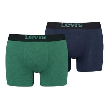 Levis 2P Men Optical Illussion Boxer Brief Grün gemustert Baumwolle Me...