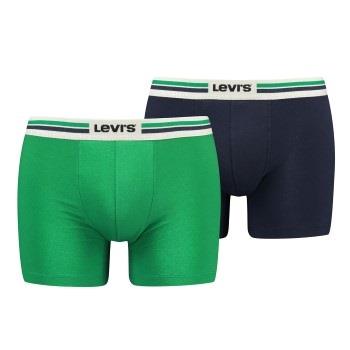 Levis 2P Men Sportswear Logo Boxer Brief Blau/Grün Baumwolle Medium He...