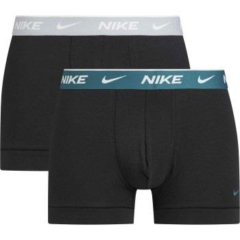 Nike 2P Everyday Cotton Stretch Trunk Schwarz/Grau Baumwolle Medium He...
