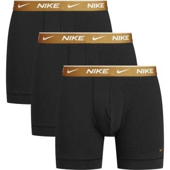 Nike 3P Everyday Essentials Cotton Stretch Boxer Schwarz/gold Baumwoll...