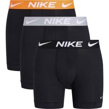 Nike 3P Everyday Essentials Micro Boxer Brief Schwarz/Orange Polyester...