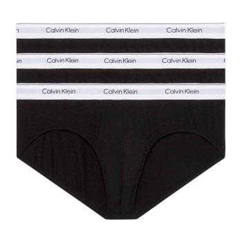 Calvin Klein 3P Modern Cotton Stretch Hip Brief Schwarz Baumwolle XX-L...
