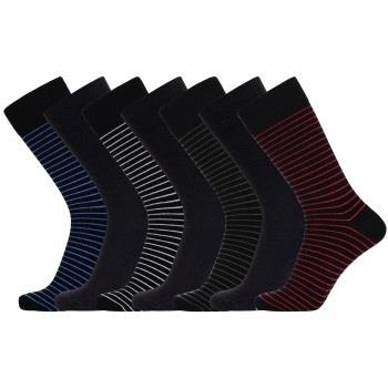 JBS 7P Bamboo Socks Schwarz gestreift Gr 45/48