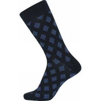 JBS Patterned Cotton Socks Blaukaro Gr 40/47 Herren