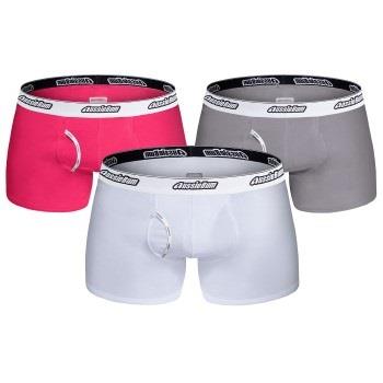 AussieBum Essential Bamboo Hipster Grau/Rot Baumwolle Small Herren