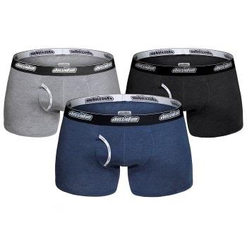 AussieBum Essential Bamboo Hipster Marine/Grau Baumwolle Small Herren