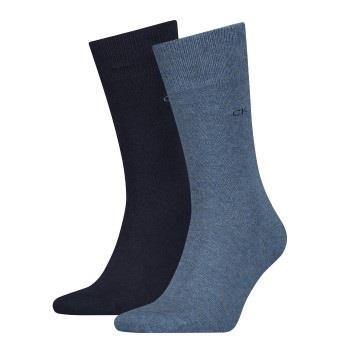 Calvin Klein 2P Carter Casual Flat Knit Sock Marine/Blau Gr 39/42 Herr...