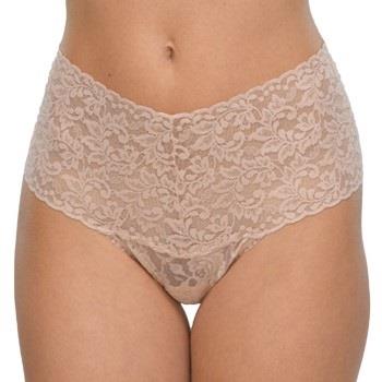 Hanky Panky 2P Signature Lace Retro Thong Beige Nylon One Size Damen