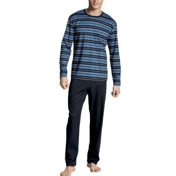 Calida Relax Streamline Pyjamas Marine/Blau Baumwolle Medium Herren