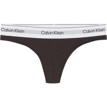 Calvin Klein Modern Cotton Naturals Thong Braun Small Damen