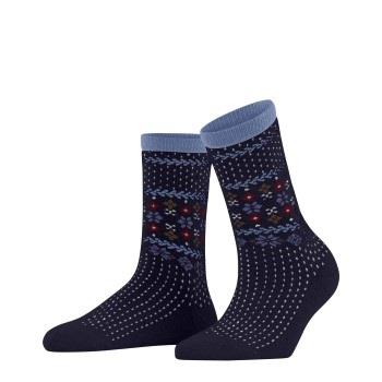 Falke Norway Love Socks Blau Muster Gr 39/42 Damen