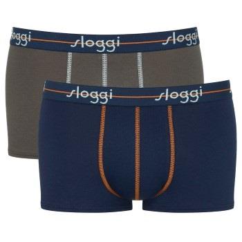 Sloggi 2P For Men Start Hip Marine/Grau Baumwolle Small Herren