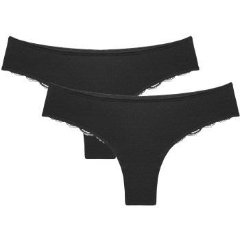 Triumph 2P Lovely Micro Brazilian String Schwarz Polyester Small Damen