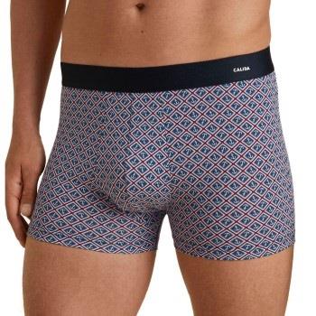 Calida Cotton Code Design Boxer Blau Muster Baumwolle Small Herren