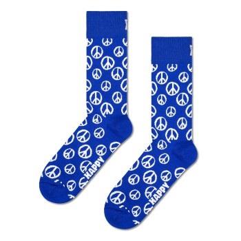 Happy Socks Peace Sock Blau Baumwolle Gr 41/46