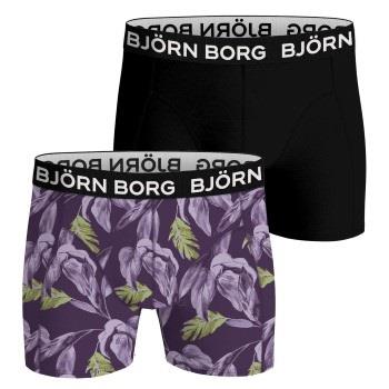 Bjorn Borg Bamboo Cotton Blend Boxer 2P Lila/Schwarz Medium Herren