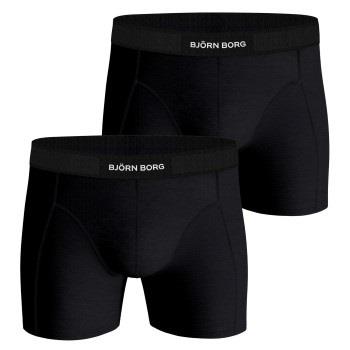 Bjorn Borg Premium Cotton Stretch Boxer 1298 2P Schwarz Baumwolle Smal...